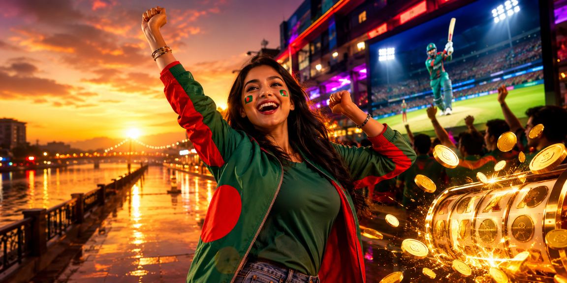 বগুড়ায় নিয়ন আলোয় e777bd জ্যাকপট গেমে মত্ত একজন উৎসাহী বাংলাদেশি খেলোয়াড়